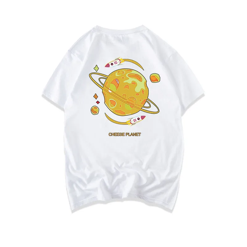 "CHEESE PLANET" T-SHIRT N030208