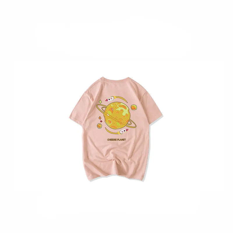 "CHEESE PLANET" T-SHIRT N030208