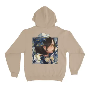 "duck" Fleece Hoodie Beige