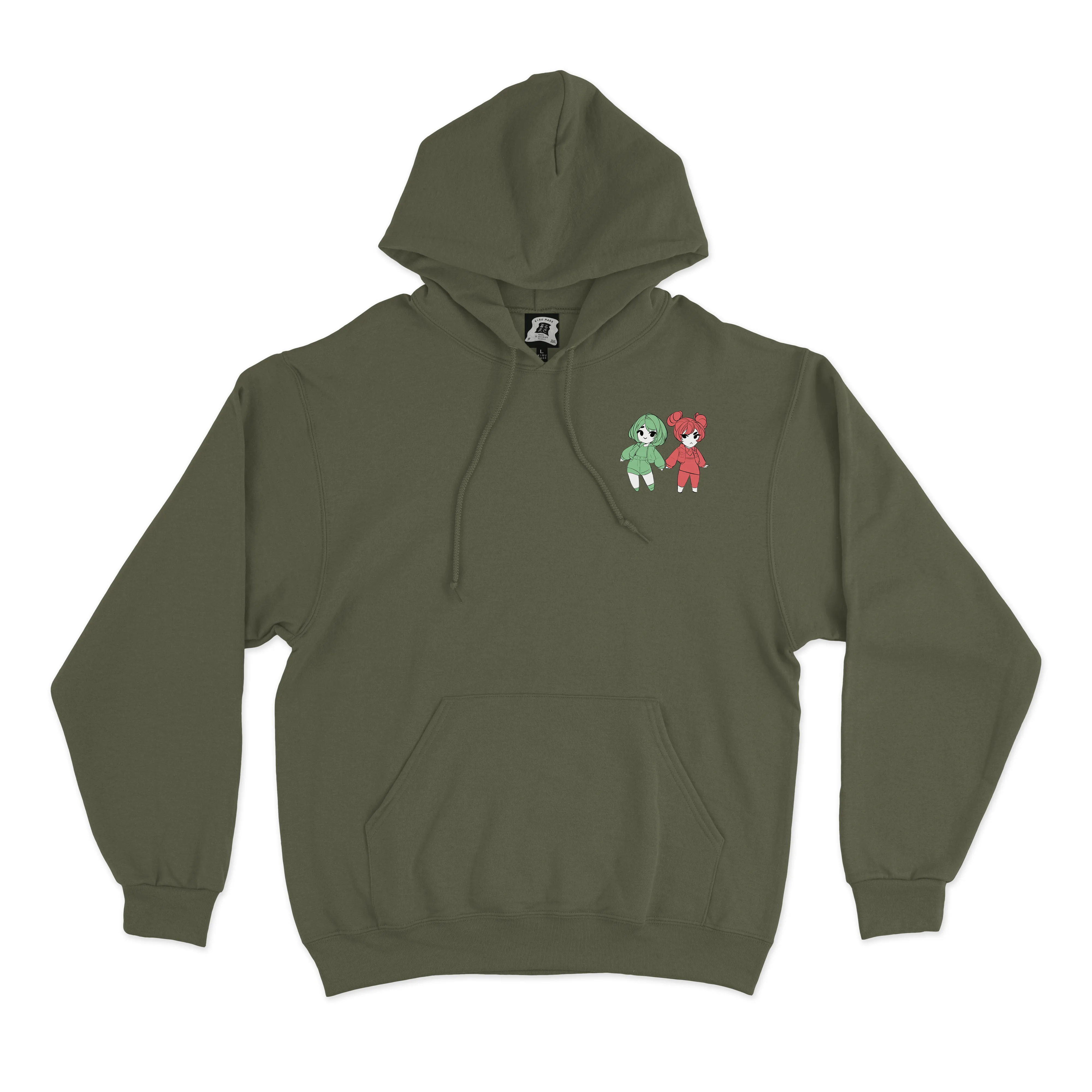 "Good Girl" Fleece Hoodie Khaki