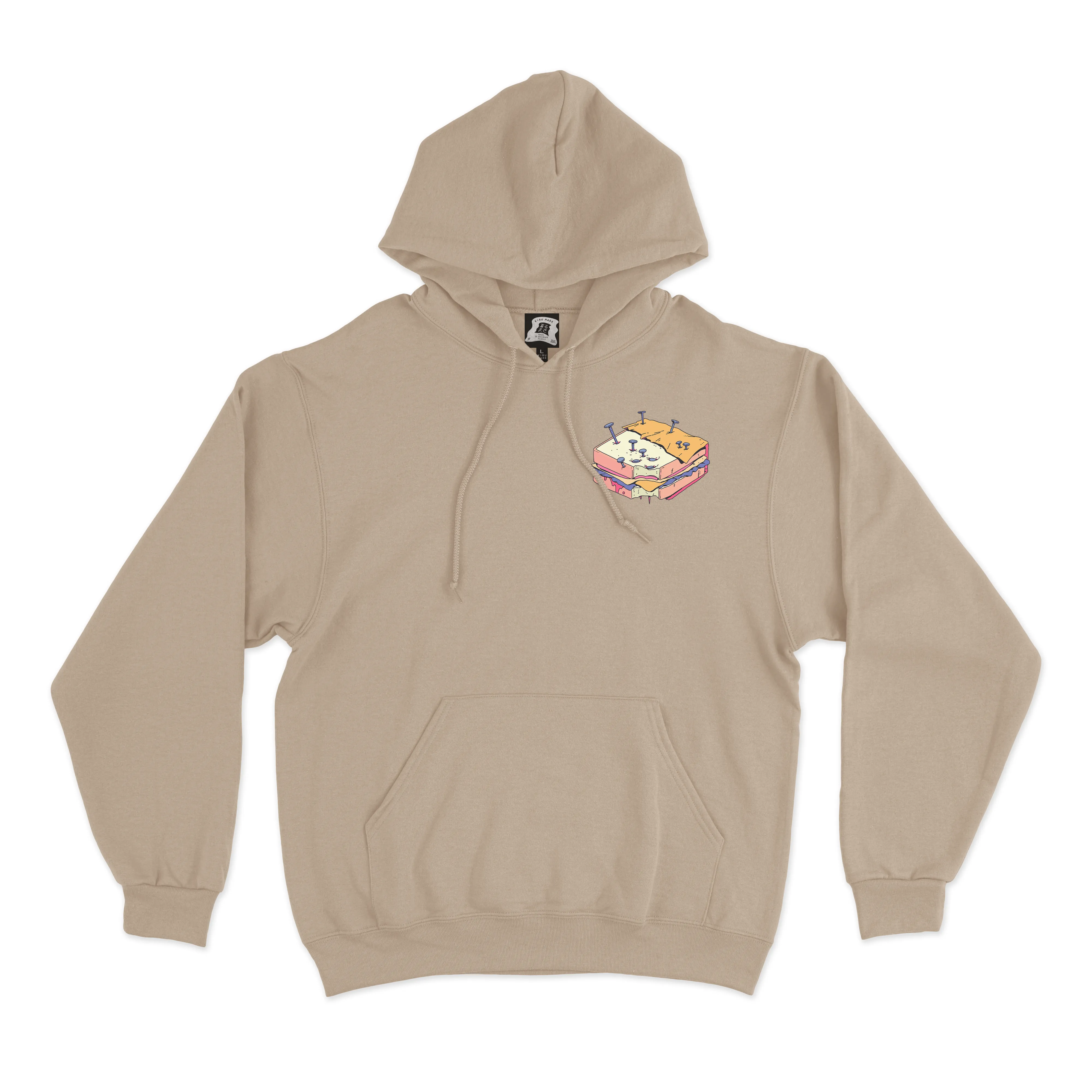 "Loser buys lunch" Fleece Hoodie Beige