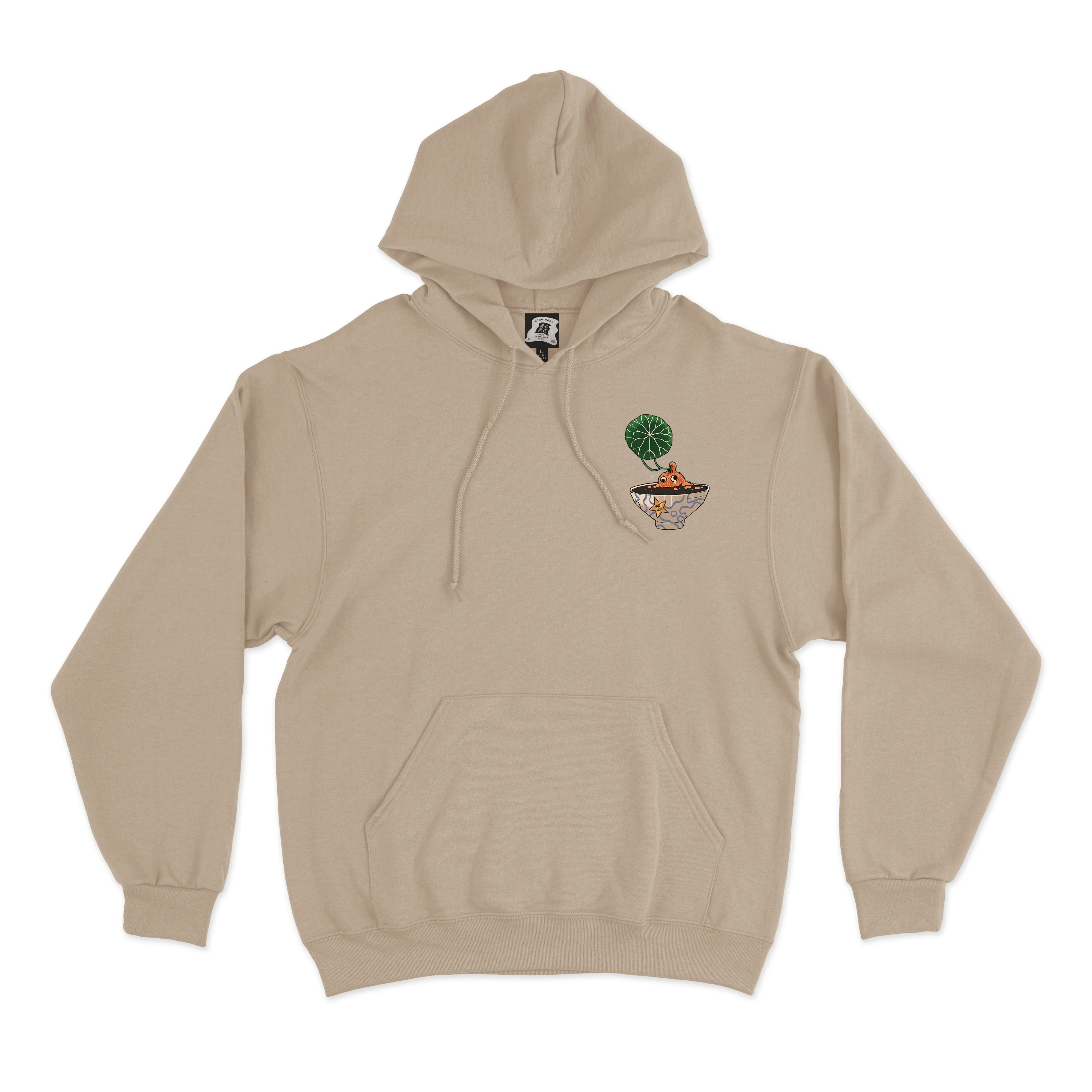 "Plants Dad" Fleece Hoodie Beige