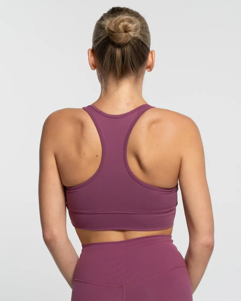 Racer Crop - Merlot