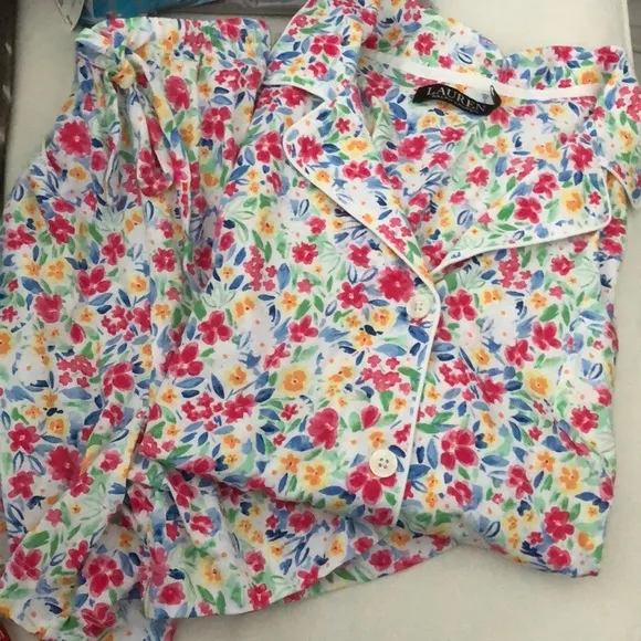RALPH LAUREN LRL SHORTY PAJAMA SET NWT sz L, XL