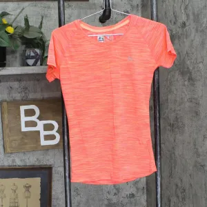 RBX Womens Stretch Knit Athletic Shirt Top 167916eefc5103 Hot Pink Orange S