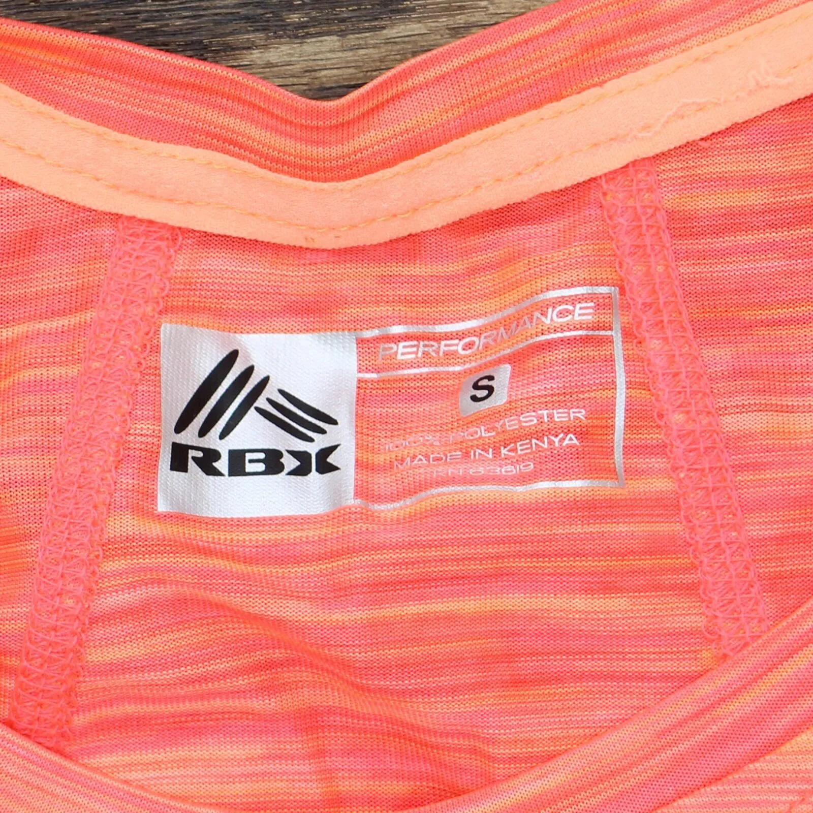 RBX Womens Stretch Knit Athletic Shirt Top 167916eefc5103 Hot Pink Orange S