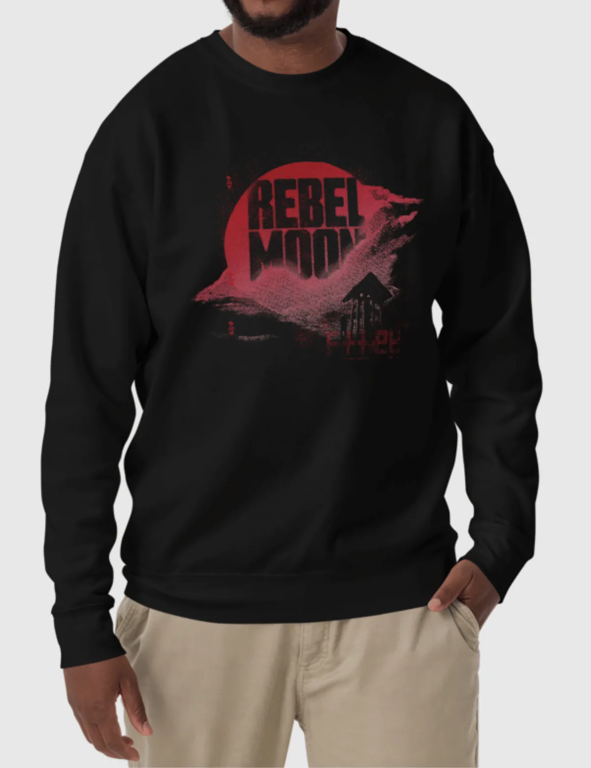 Rebel Moon Logo Unisex Premium Sweatshirt [Black]