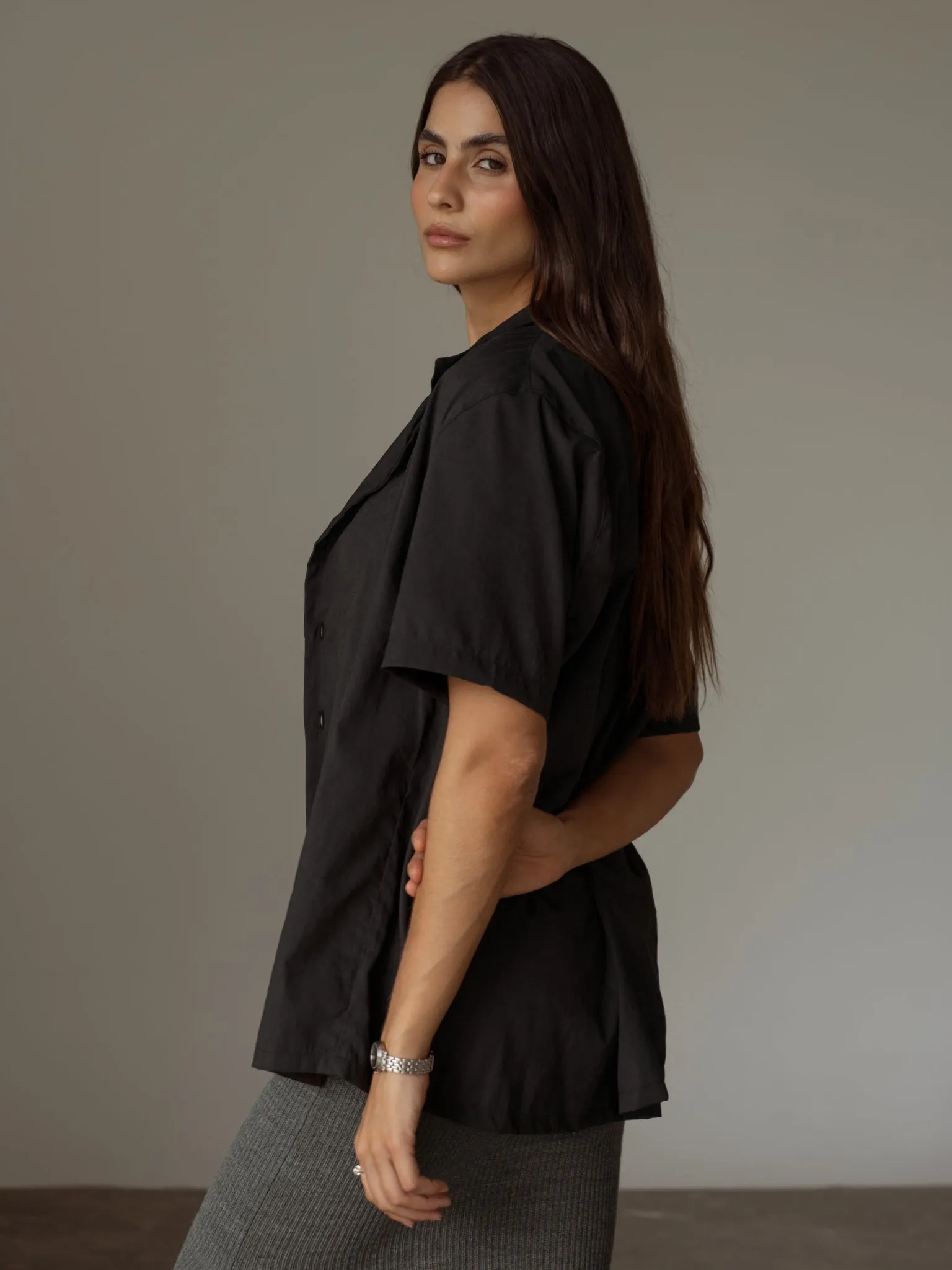 RESORT SHORT SLEEVE - BLACK