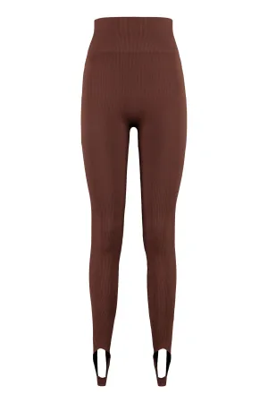 Ribbed stretch leggings