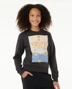 Rip Curl Girl's Summer Solstice Art Crew Neck