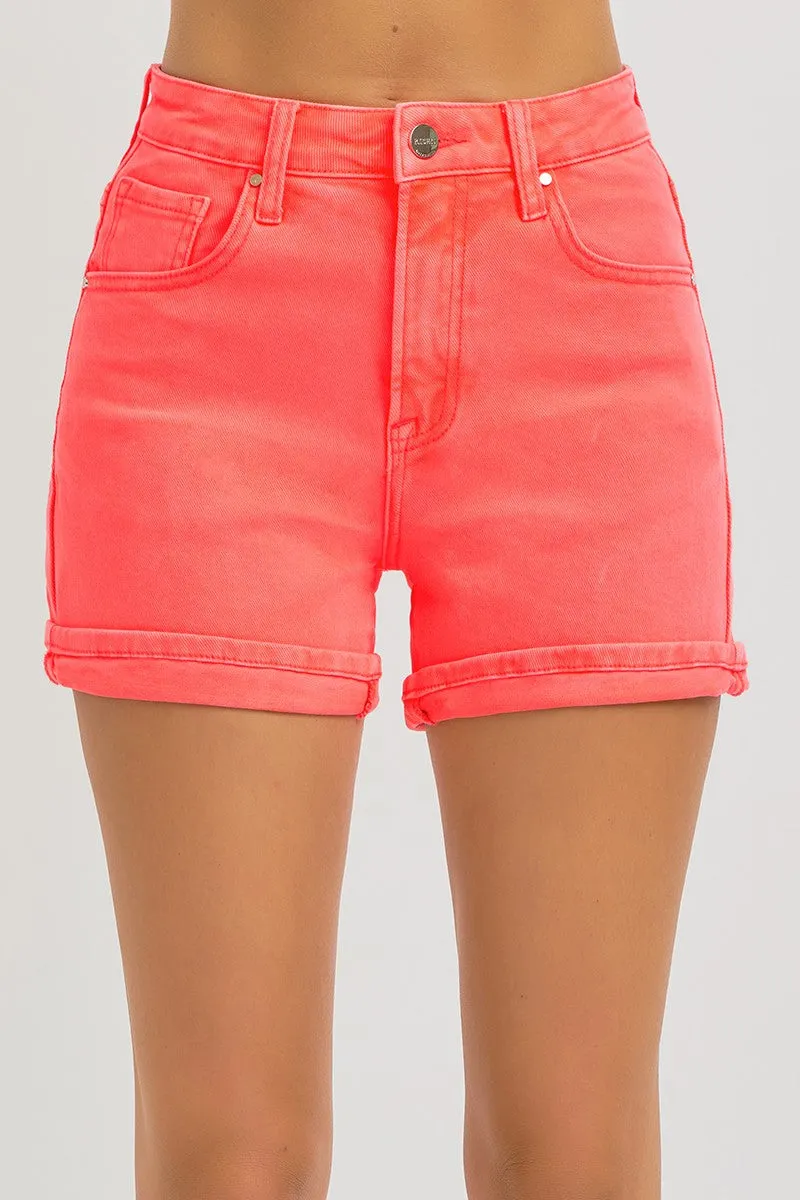 Safari Bound High Rise Cuff Denim Short | RISEN**