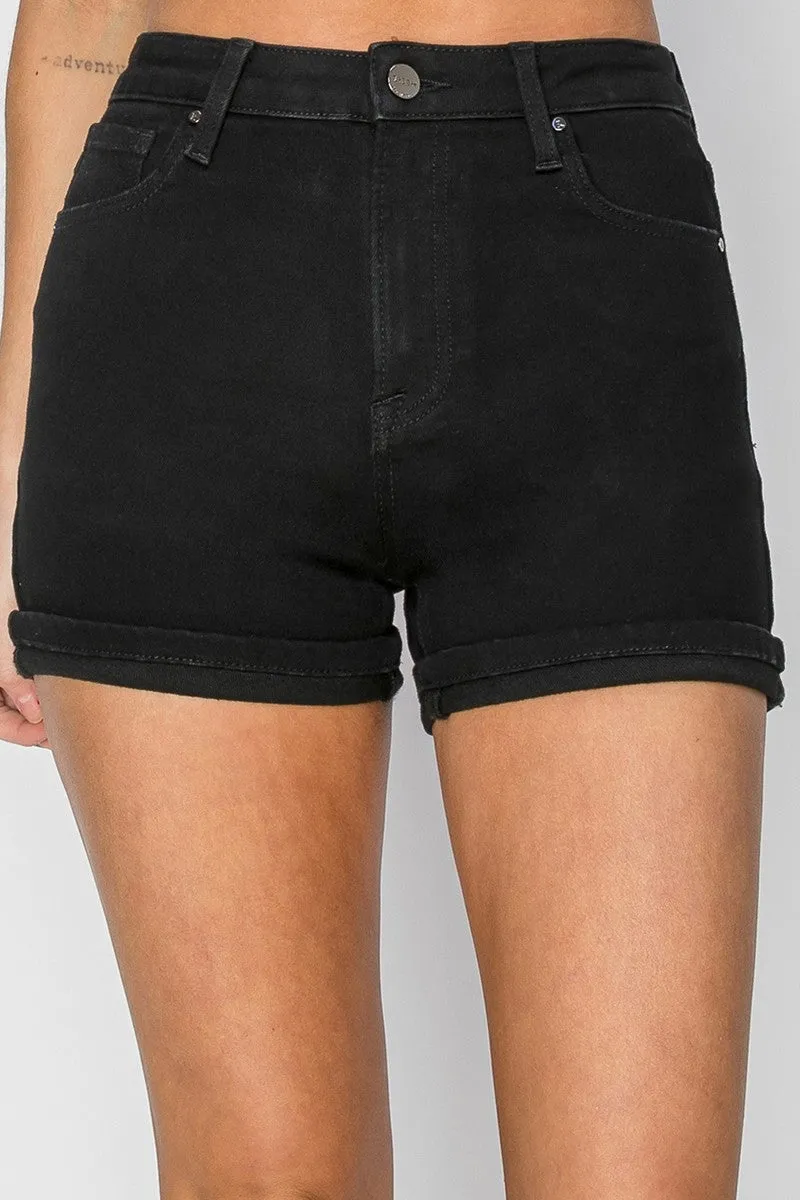 Safari Bound High Rise Cuff Denim Short | RISEN**