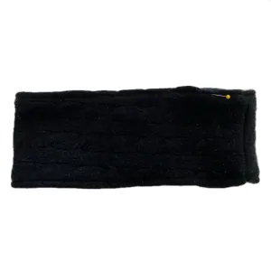 SALE Headband - Black Uneven Stitching - 049