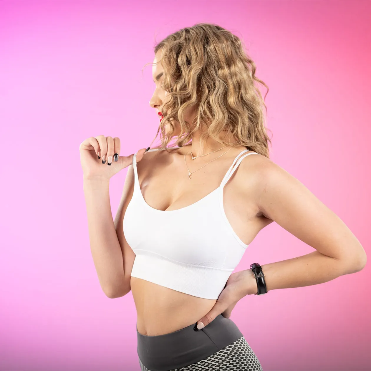 Shapewear TNG Cami padded  croptop- White