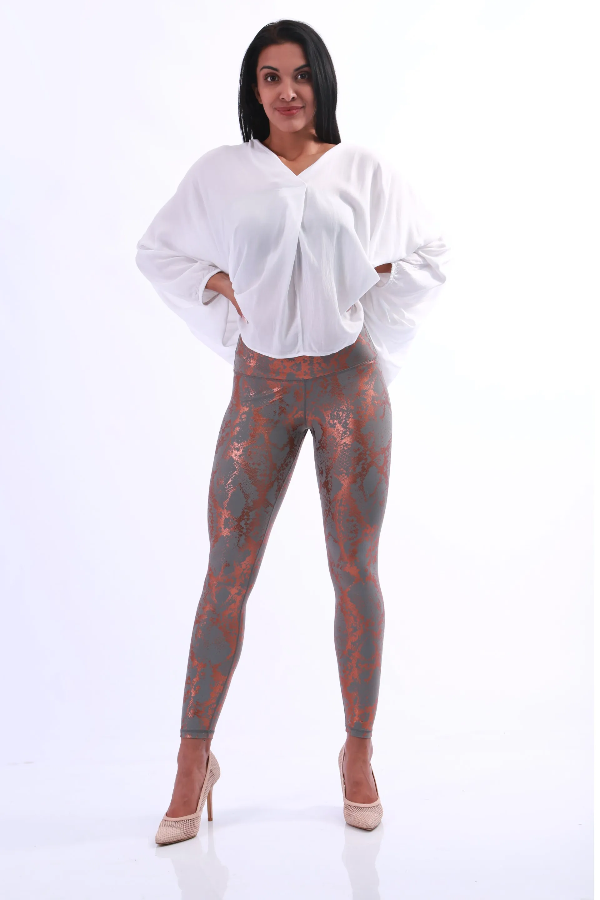 Shapewear TNG Dazzle Leggings - copper