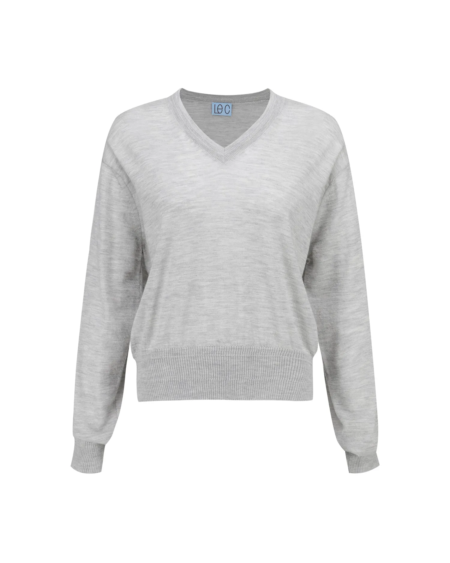 Sheer Cashmere V-neck