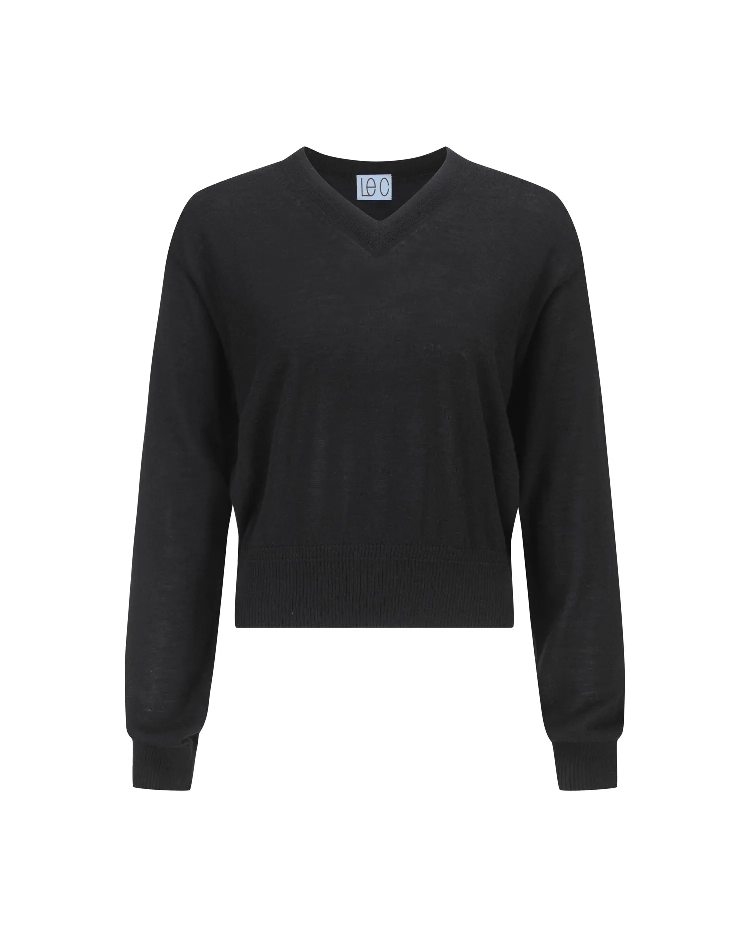 Sheer Cashmere V-neck