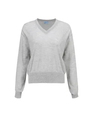 Sheer Cashmere V-neck