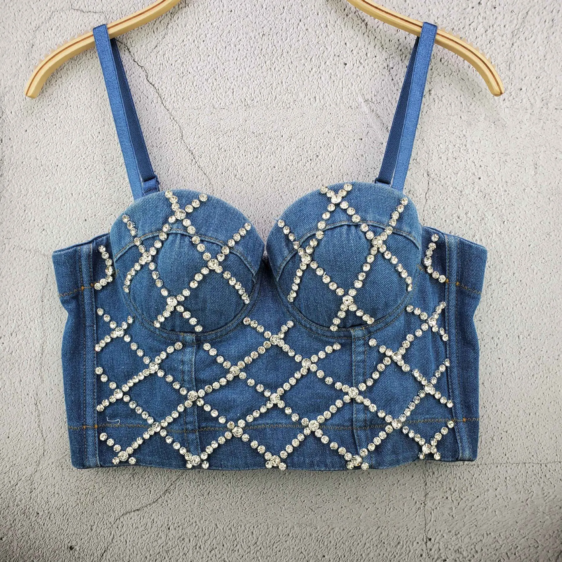 Shinny Straps Crop top