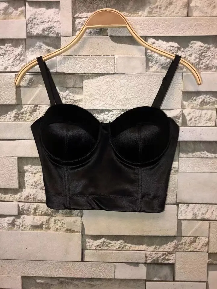 Shinny Straps Crop top