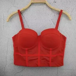 Shinny Straps Crop top