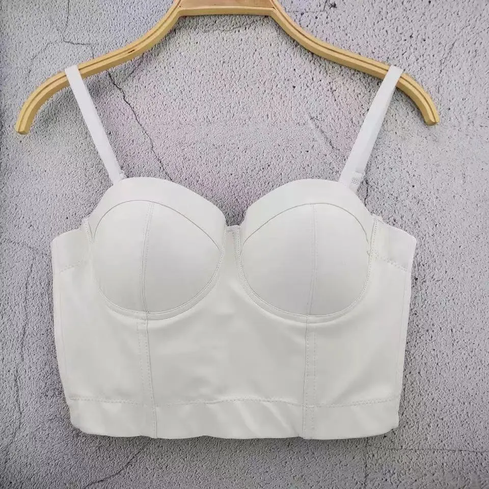 Shinny Straps Crop top