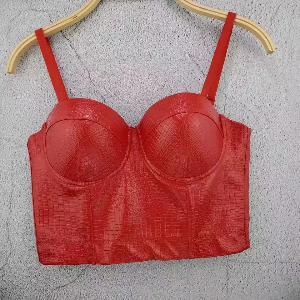 Shinny Straps Crop top