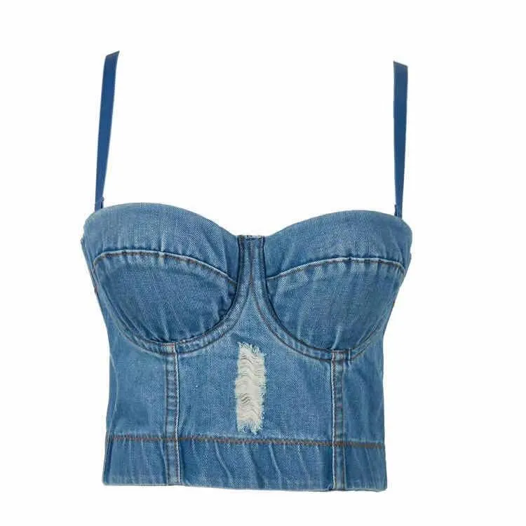 Shinny Straps Crop top