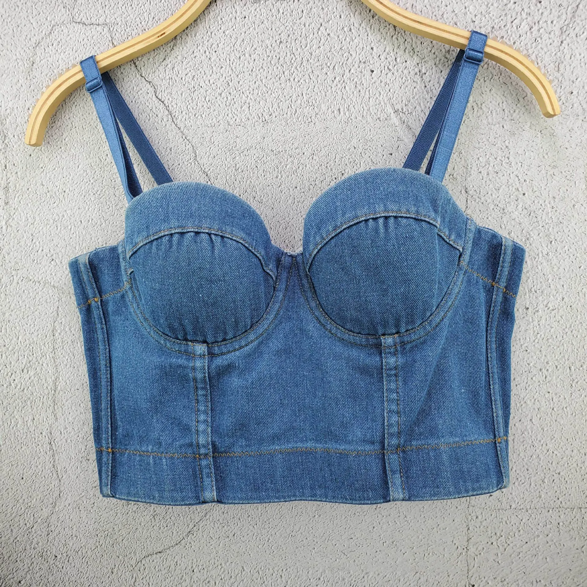 Shinny Straps Crop top