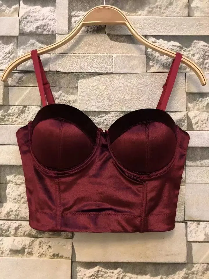 Shinny Straps Crop top