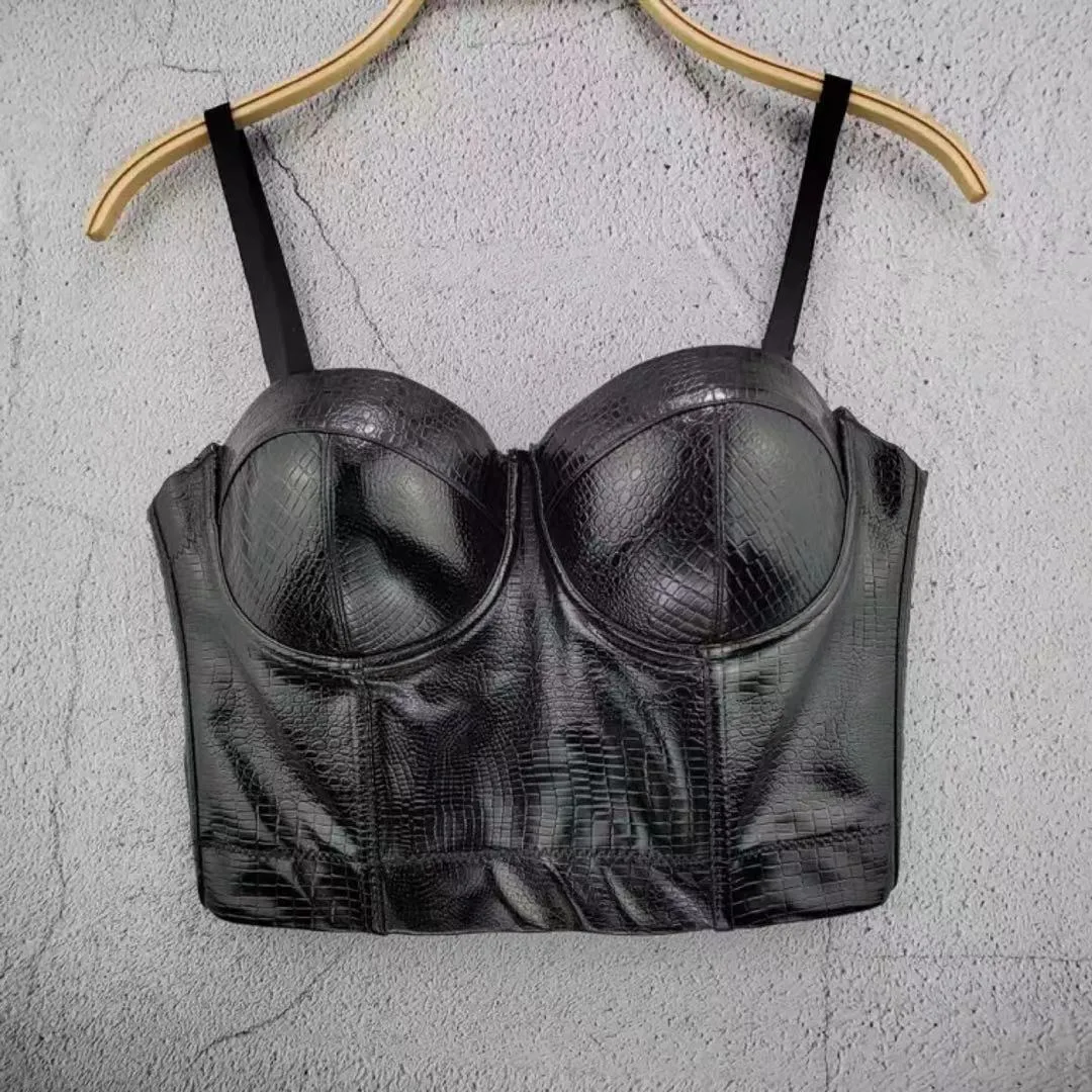 Shinny Straps Crop top