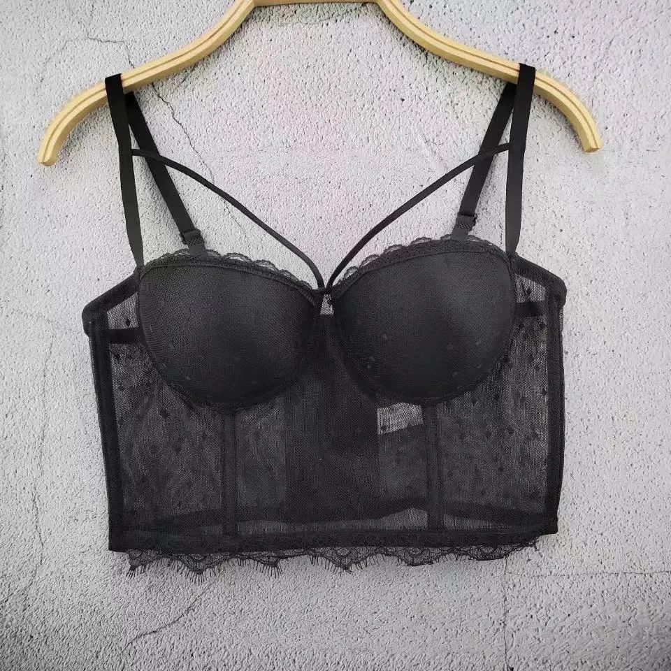 Shinny Straps Crop top