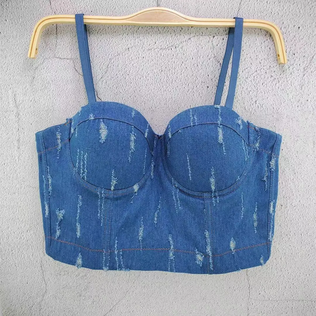 Shinny Straps Crop top