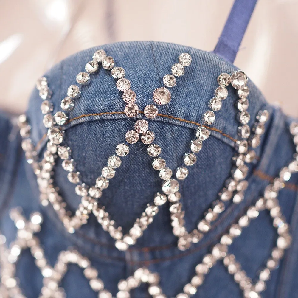 Shinny Straps Crop top