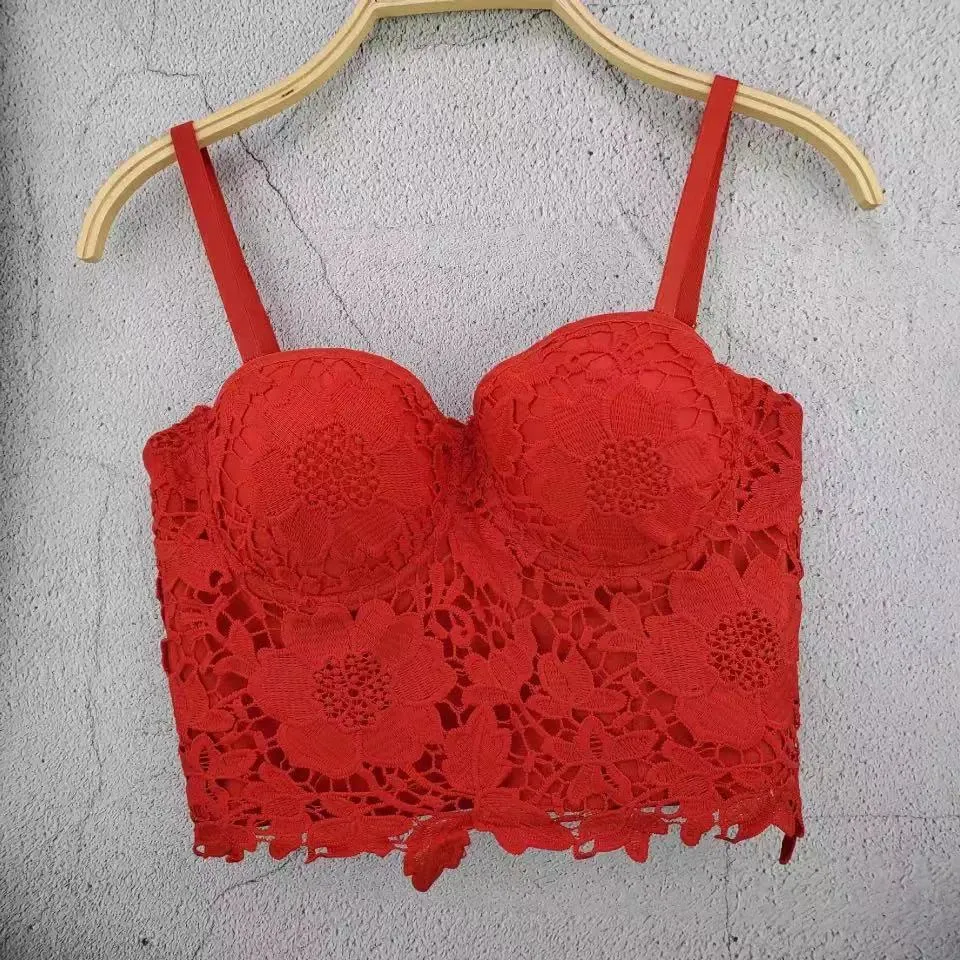 Shinny Straps Crop top