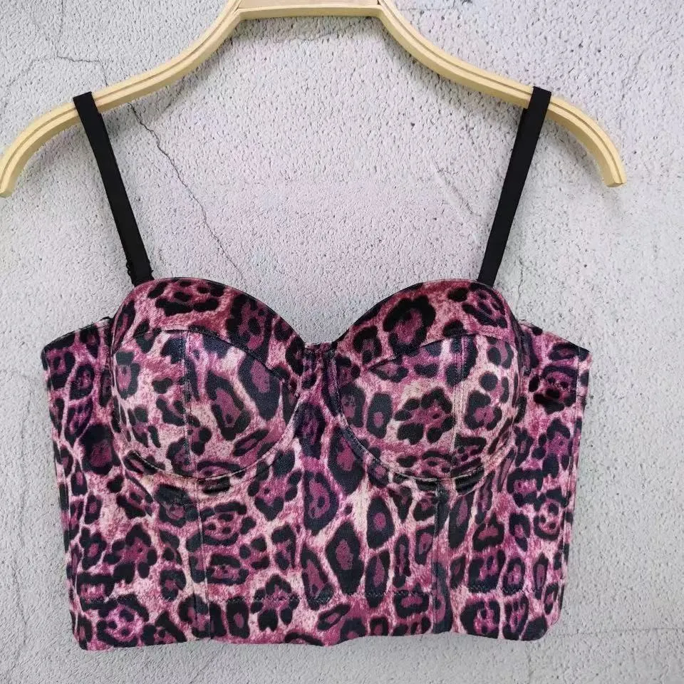 Shinny Straps Crop top
