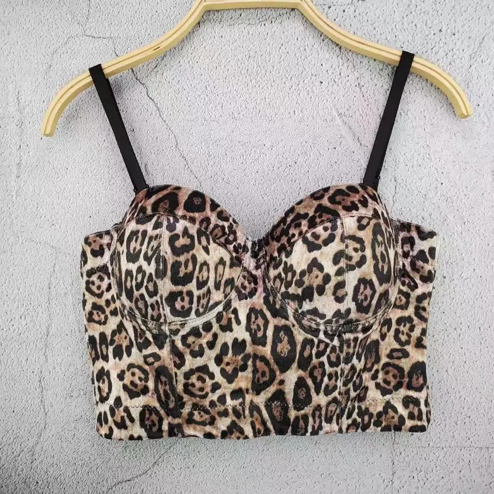 Shinny Straps Crop top