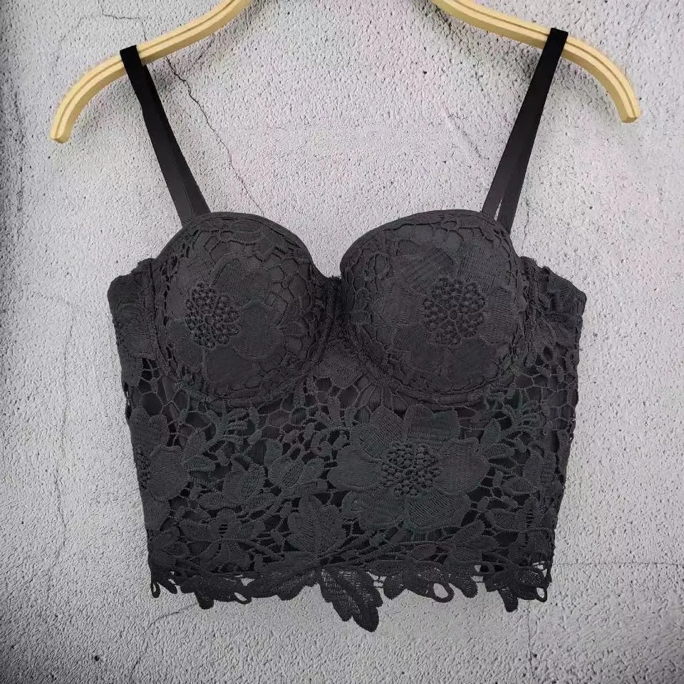 Shinny Straps Crop top