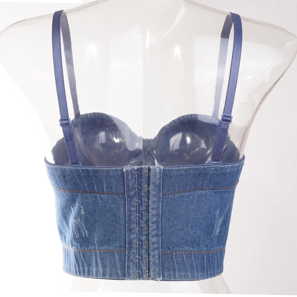 Shinny Straps Crop top