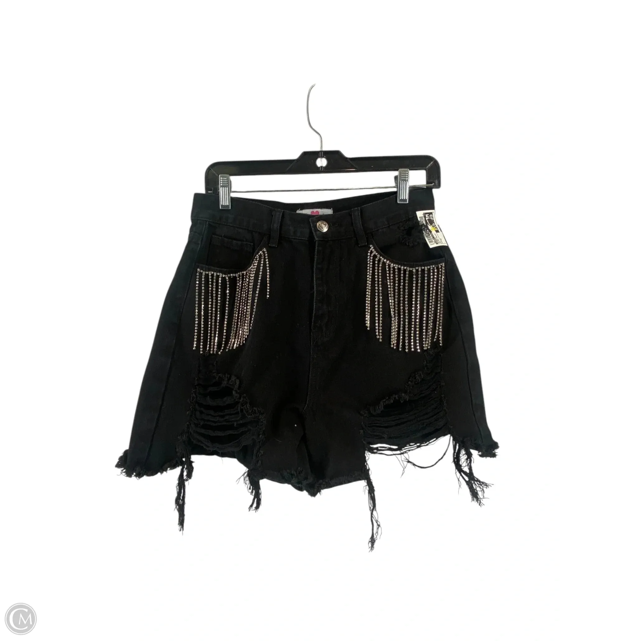 Shorts By Buddy Love In Black Denim, Size: M
