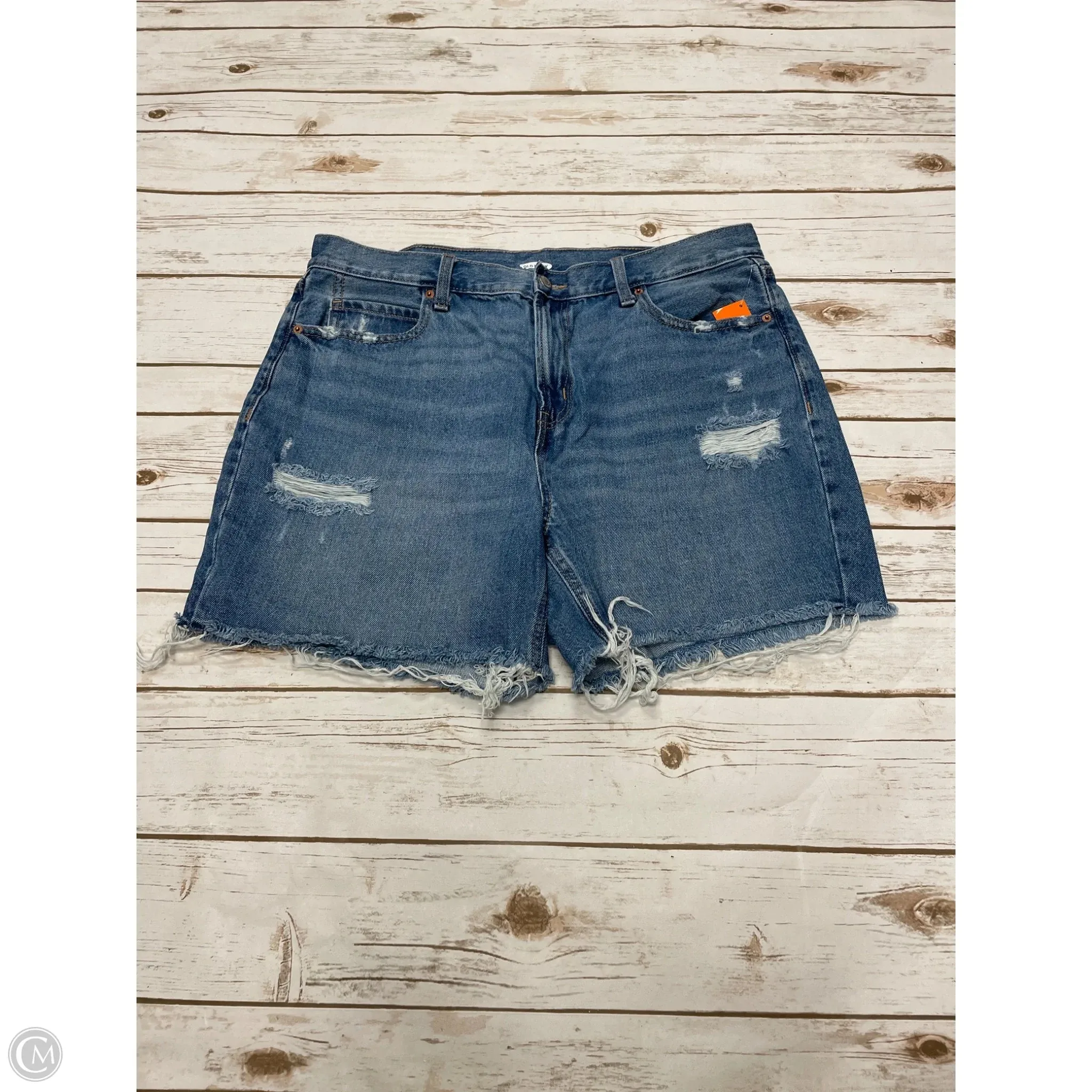 Shorts By Old Navy In Blue Denim, Size: 14