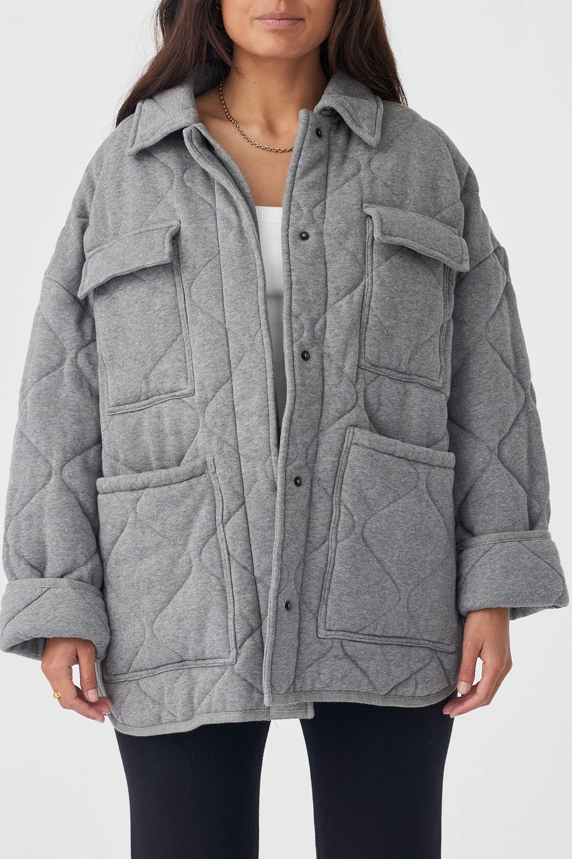Sia Jacket Dark Grey Marle