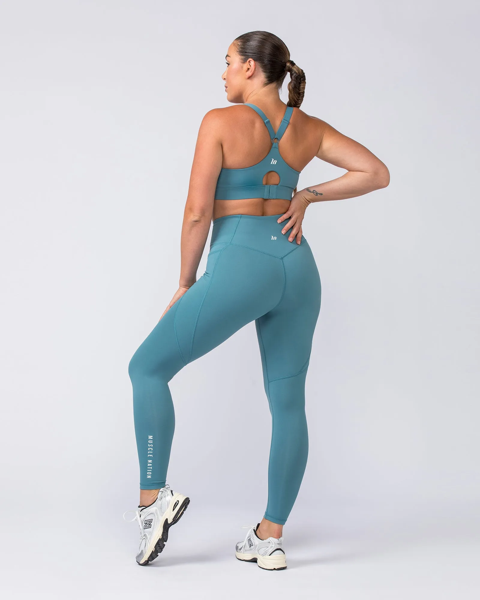 Signature Boost Pocket Ankle Length Leggings - Harbour