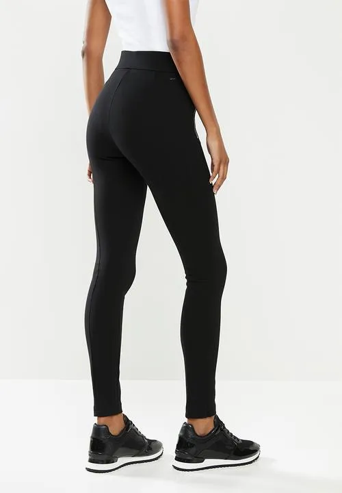 Sissy Boy Valery High Rise Legging With Metal Zip Front Black