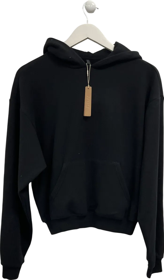 SKIMS Black Classic Pullover Hoodie - Onyx UK XS