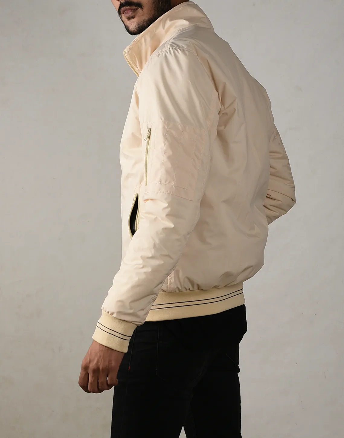 Sleek Skin Bomber Jacket