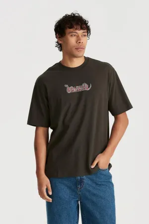 SNAKE CHARMER SLACKER TEE - DARK SLATE