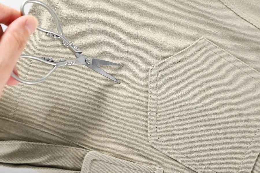 Solid High-rise Cargo Denim Shorts with a Belted Waist