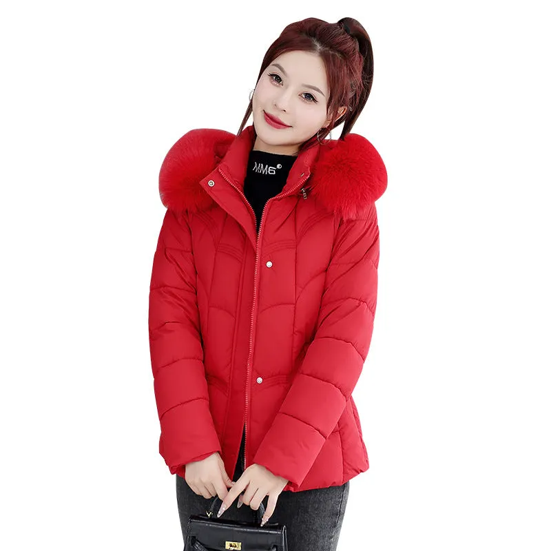 Solid Padded Quilted Puffer Jacket with Windproof Features