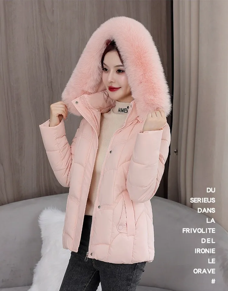 Solid Padded Quilted Puffer Jacket with Windproof Features